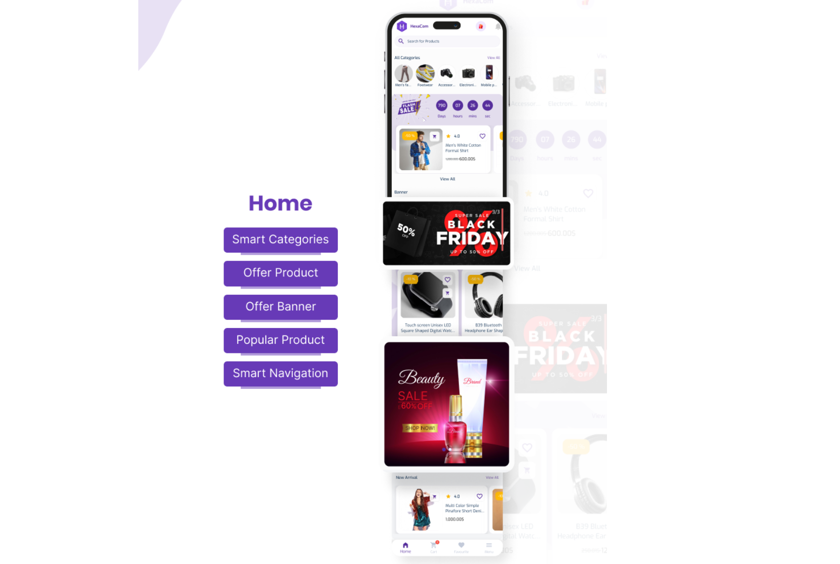 Hexacom v7.4 - single vendor eCommerce App with Website, Admin Panel and Delivery boy app